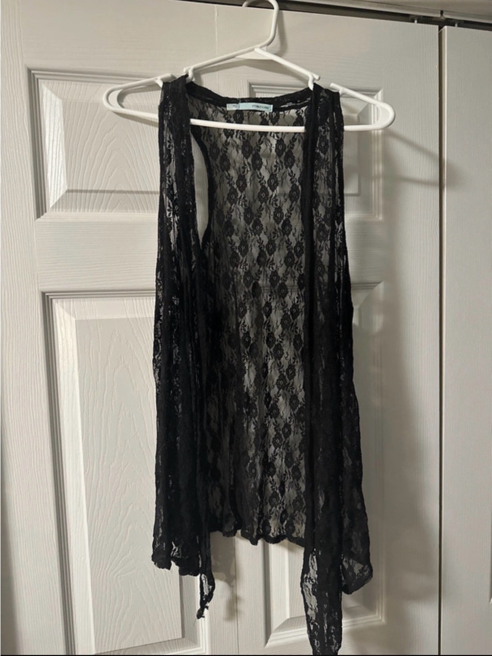 Maurices Black Lace Sheer Tank Vest
